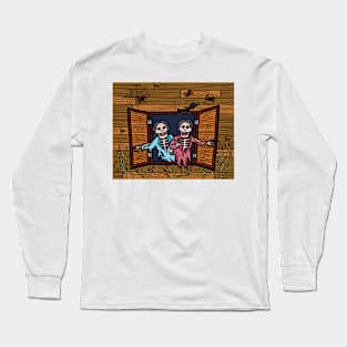 Halloween Ghost Haunted House Long Sleeve T-Shirt